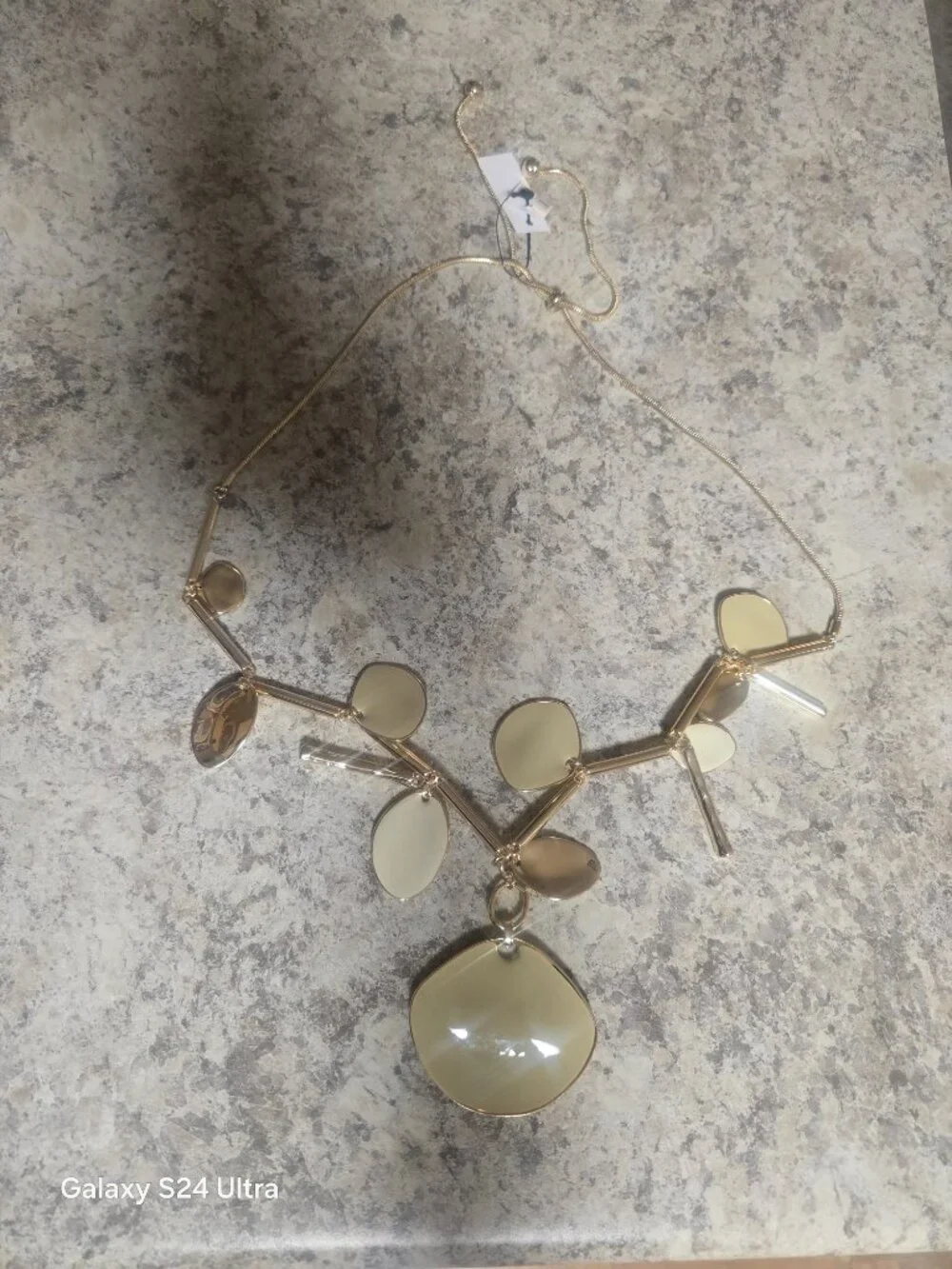 New Chioc's Gold Long Single Strand Necklace